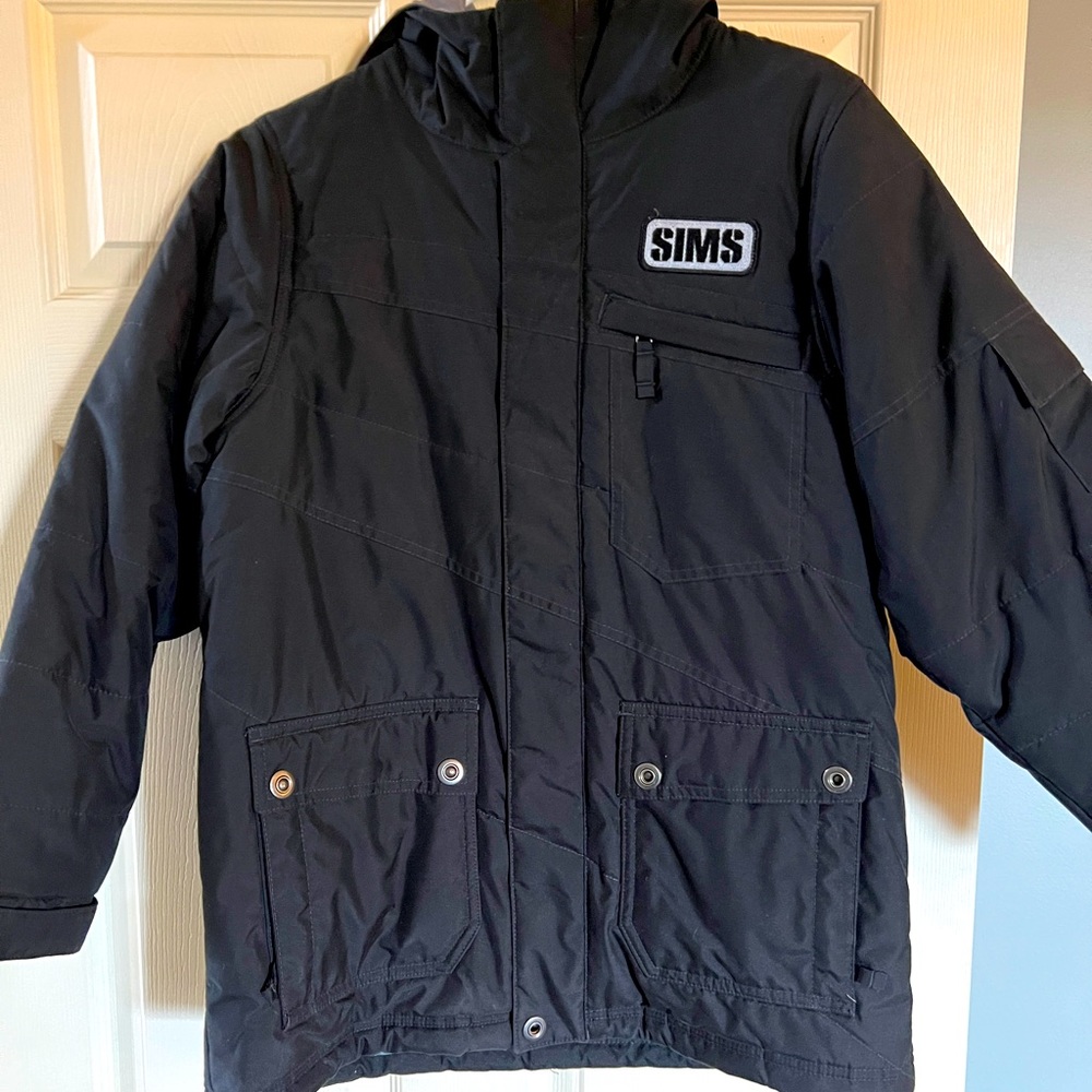 SIMS Black Boys XL Snowboarding Coat